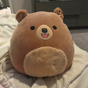 Large bear squishmallow Cute Brown Bear Plush Pillow